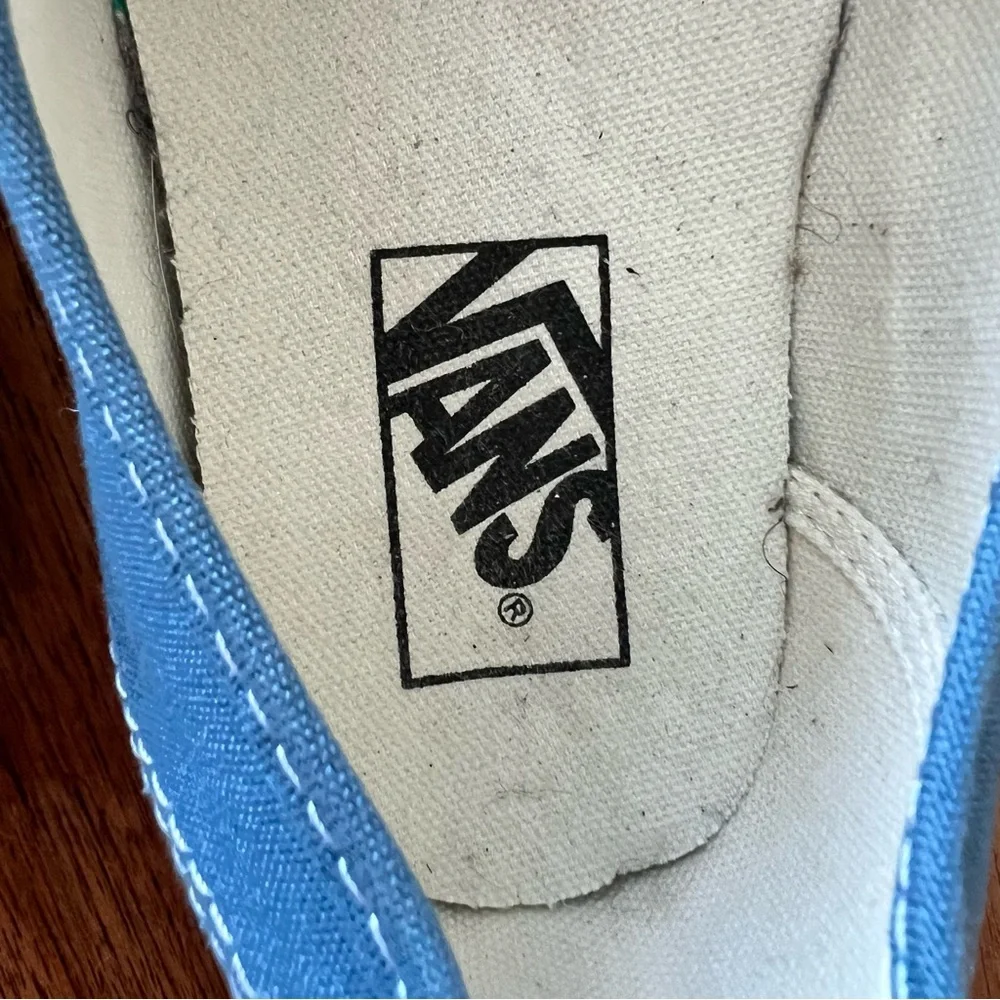 Vans Sky Blue Lace-Up Sneakers 8.5 41 - Picture 10 of 12